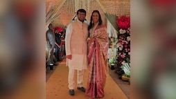 PV Sindhu In A Kanjeevaram Saree, With Venkata Datta Sai By Her