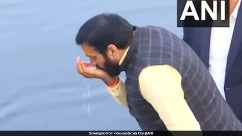 Haryana Chief Minister "Didn't Drink Yamuna Water, Spit It Out", Says AAP Leader